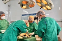 Ca phẫu thuật diễn ra trong 10 giờ, bàn tay trái bị đứt rời của bệnh nhân đã được nối lại thành công.