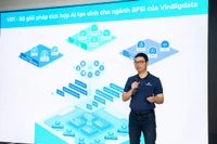 TS Đào Đức Minh, CEO VinBigdata công bố ra mắt bộ giải pháp ViFi tích hợp AI tạo sinh cho ngành BFSI.