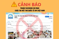 Cảnh báo của Vietnam Post, đơn vị tham gia tổ chức Cuộc thi Viết thư quốc tế UPU tại Việt Nam.