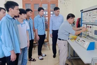 Một giờ thực hành tại Trường cao đẳng Nghề Thái Bình. (Ảnh: MAI TÚ)