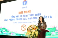Bộ trưởng Y tế Đào Hồng Lan phát biểu tại Hội nghị.
