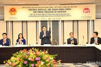 Thủ tướng Phạm Minh Chính chủ trì cuộc làm việc với các tập đoàn hàng đầu của Nhật Bản về vi mạch bán dẫn (Ảnh: THANH GIANG)