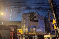 Quán karaoke An Phú - nơi xảy ra vụ cháy gây hậu quả đặc biệt nghiêm trọng làm 32 người tử vong.