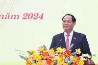 Phó Chủ tịch Quốc hội Trần Quang Phương phát biểu tại phiên khai mạc kỳ họp thứ 29, Hội đồng nhân dân tỉnh Quảng Ngãi khóa 13, nhiệm kỳ 2021-2026.