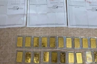 Công an thu giữ tang vật liên quan đến vụ án. (Ảnh: Công an cung cấp) 
