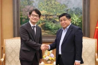 Phó Thủ tướng Nguyễn Chí Dũng tiếp Tổng Giám đốc Công ty TNHH LG Display Việt Nam Choi In Kwan. (Ảnh: AN ĐĂNG/TTXVN)