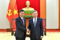 Tổng Bí thư Tô Lâm tiếp Bí thư Khu ủy Quảng Tây (Trung Quốc) Trần Cương.