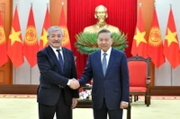 Tổng Bí thư Tô Lâm và Thủ tướng Cộng hòa Kyrgyzstan Adylbek Kasymaliev.