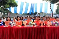 Các đại biểu tham gia hưởng ứng Tháng hành động vì bình đẳng giới. 