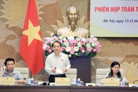 Chủ nhiệm Ủy ban Pháp luật Hoàng Thanh Tùng chủ trì phiên họp.
