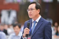 Ông Choi Joo Ho, Tổng Giám đốc Samsung Việt Nam phát biểu tại Diễn đàn Kinh tế-xã hội 2023.