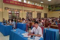 Một buổi tuyên truyền phổ biến pháp luật tại xã Tức Tranh, huyện Phú Lương, tỉnh Thái Nguyên.