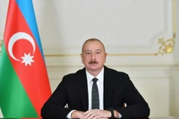 Tổng thống Cộng hoà Azerbaijan Ilham Aliev trả lời phỏng vấn của PV TTXVN. (Ảnh: TTXVN phát)
