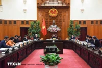 Thủ tướng Phạm Minh Chính chủ trì Phiên họp lần thứ 9 Ban Chỉ đạo tinh gọn bộ máy của Chính phủ. (Ảnh: TTXVN)
