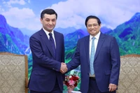 Thủ tướng Phạm Minh Chính tiếp Bộ trưởng Ngoại giao Uzbekistan Bakhtiyor Saidov.