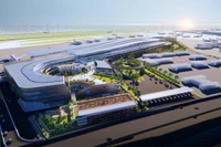 Phối cảnh nhà ga T3- Cảng hàng không quốc tế Tân Sơn Nhất.