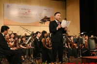 Nhà báo Phạm Anh Tuấn, Tổng biên tập Báo VietNamNet phát biểu tại chương trình. (Ảnh: Ban tổ chức)