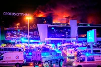 Hiện trường vụ nổ súng ở ngoại ô Moskva. (Ảnh: RIA Novosti)