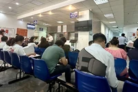 Phiên đấu giá đất tại Hoài Đức với giá trúng cao nhất hơn 133,3 triệu đồng/m2; thấp nhất 91,3 triệu đồng/m2. (Ảnh: TTXVN)