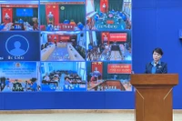 Đại diện Tổng Liên đoàn Lao động Việt Nam báo cáo tình hình chăm lo Tết và quan hệ lao động Tết Quý Mão.