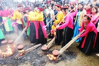 Ngày thơ Việt Nam 2024 do Hội Nhà văn Việt Nam tổ chức tại Hoàng thành Thăng Long. Ảnh tư liệu