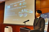 Ông Nakata Shota, đại diện của JICA phát biểu tại hội thảo.