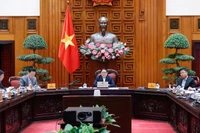 Thủ tướng Phạm Minh Chính chủ trì cuộc họp của Thường trực Chính phủ. (Ảnh: TRẦN HẢI)