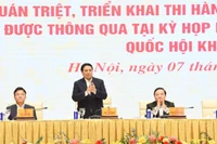 Thủ tướng Phạm Minh Chính chủ trì hội nghị. (Ảnh: TRẦN HẢI)