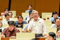 Quang cảnh phiên họp của Quốc hội, chiều 27/5/2025. (Ảnh: BÙI GIANG)