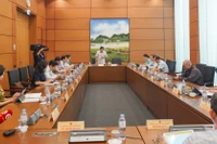 Quang cảnh phiên thảo luận tại Tổ 8 của Quốc hội, sáng 8/6. (Ảnh: TRUNG HƯNG)