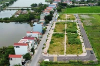 Khu đất đấu giá tại huyện Thanh Oai. 