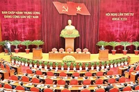 Kỳ họp Hội nghị lần thứ tư Ban Chấp hành Trung ương Đảng khóa XIII. (Ảnh ĐĂNG KHOA)