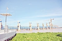 Hệ thống thủy lợi cống Cái Lớn, tỉnh Kiên Giang.