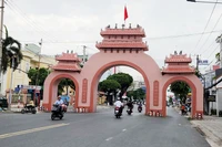 Cổng Tam Quan tại thành phố Rạch Giá, tỉnh Kiên Giang.