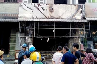 Hiện trường vụ cháy. 