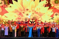 Một tiết mục trong chương trình. (Ảnh QUỐC THANH)