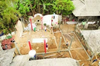 Xây nhà mới cho một hộ dân tại Mường Cang.