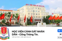 Giao diện của một tài khoản giả mạo Học viện Cảnh sát nhân dân. (Ảnh chụp màn hình)