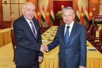 Tổng Bí thư Tô Lâm tiếp Tổng thống Hungary Sulyok Tamas.