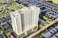 Phối cảnh Dự án nhà ở xã hội tại ô đất NO1 khu đô thị Hạ Đình (xã Tân Triều, huyện Thanh Trì, Hà Nội) được khởi công vào tháng 12/2024.