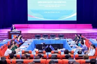 Toàn cảnh Diễn đàn Thanh niên quốc gia năm 2024 do Ủy ban quốc gia về Thanh niên Việt Nam phối hợp Ủy ban Văn hóa, Giáo dục của Quốc hội tổ chức. 