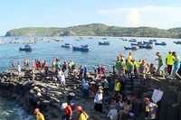 Di tích quốc gia đặc biệt Gành Đá Đĩa, huyện Tuy An, tỉnh Phú Yên thu hút hàng trăm nghìn lượt du khách mỗi năm.