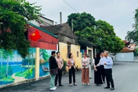  Cảnh quan môi trường xã Võng Xuyên (huyện Phúc Thọ) ngày càng sạch, đẹp.