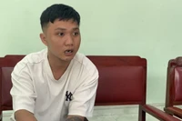 Đối tượng Lê Hùng Minh bị bắt giữ.