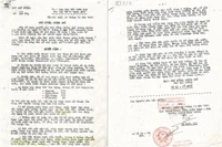 Quyết định số 268 ngày 23/12/1970 do Phó Thủ tướng Đỗ Mười ký cho phép Trung ương đoàn huy động 500 đoàn viên ưu tú đi xây dựng kinh tế mới.