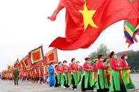 Lễ rước kiệu của các xã vùng ven về Khu di tích lịch sử Đền Hùng là một trong những hoạt động văn hóa đặc sắc được tổ chức thường niên tại Lễ Giỗ Tổ Hùng Vương.