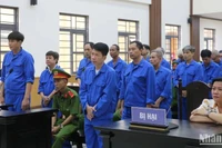 Các bị cáo tại tòa.