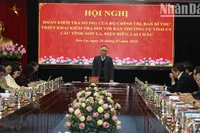 Hội nghị công bố Quyết định kiểm tra của Bộ Chính trị.