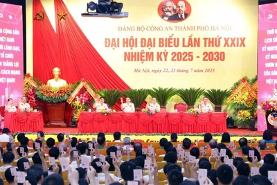 Khai mạc Đại hội Đại biểu lần thứ XXIX Đảng bộ Công an thành phố Hà Nội.