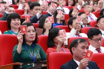 Phiên chính thức Đại hội Đảng bộ Tổng Liên đoàn Lao động Việt Nam lần thứ I, nhiệm kỳ 2025-2030. (Ảnh: HẢI NGUYỄN)